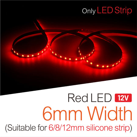 DIY Neon Sign-LED Strip Lights - 12V 120Led/M - Red 5m