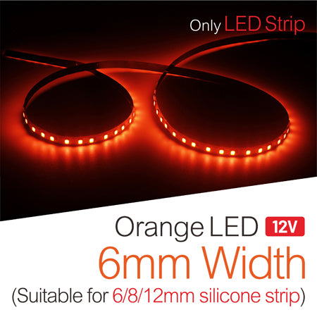 DIY Neon Sign-LED Strip Lights - 12V 120Led/M - Orange 5m